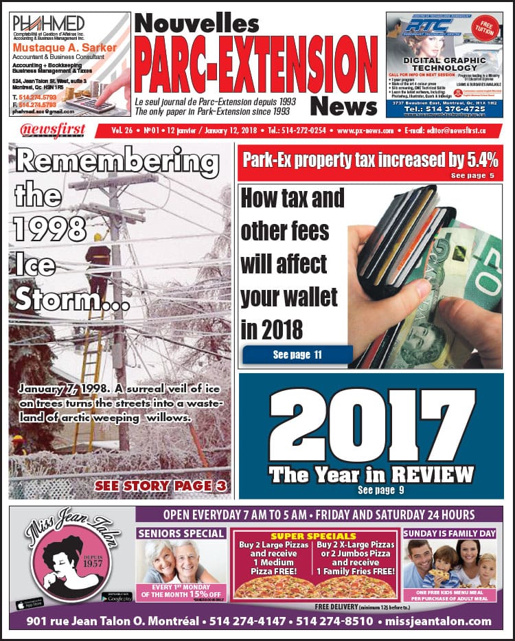 Front Page Image of the Parc Extension News