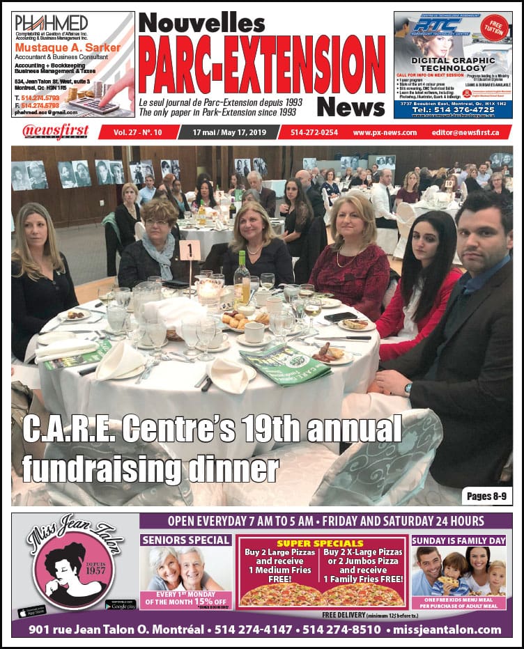 Front Page Image of the Parc Extension News 27-10.