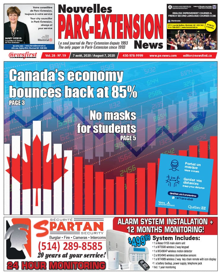Parc-Extension News. front page image.