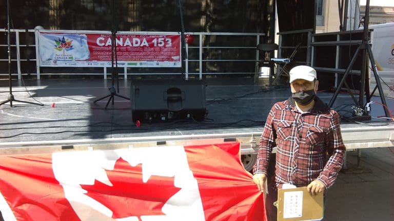 Canada Day Celebration in Jean-Talon Park