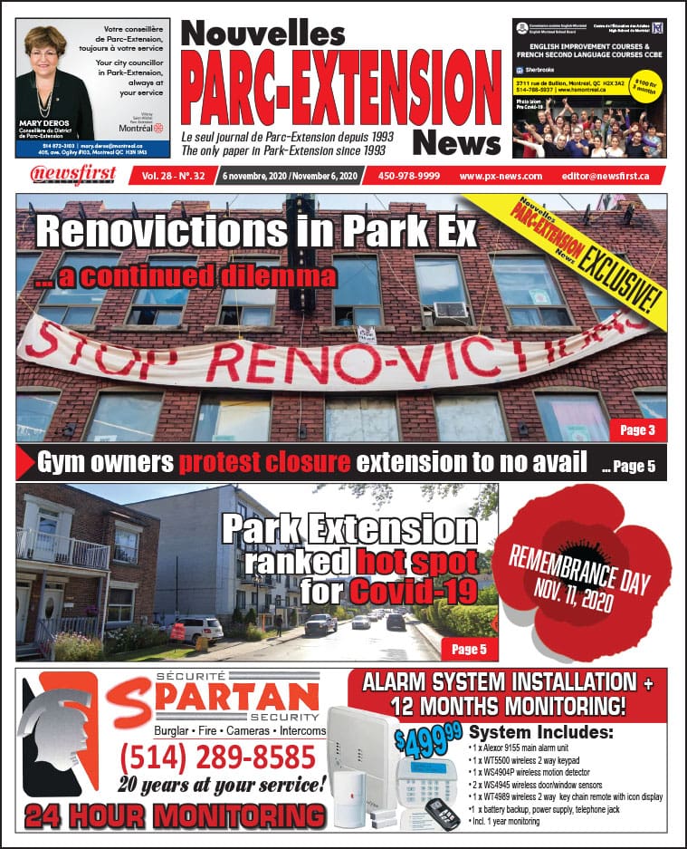Parc-Extension News. front page image.