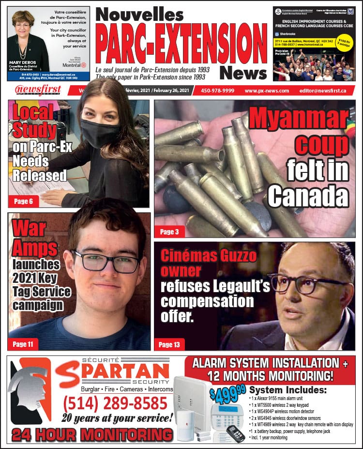 Parc-Extension News. front page image.