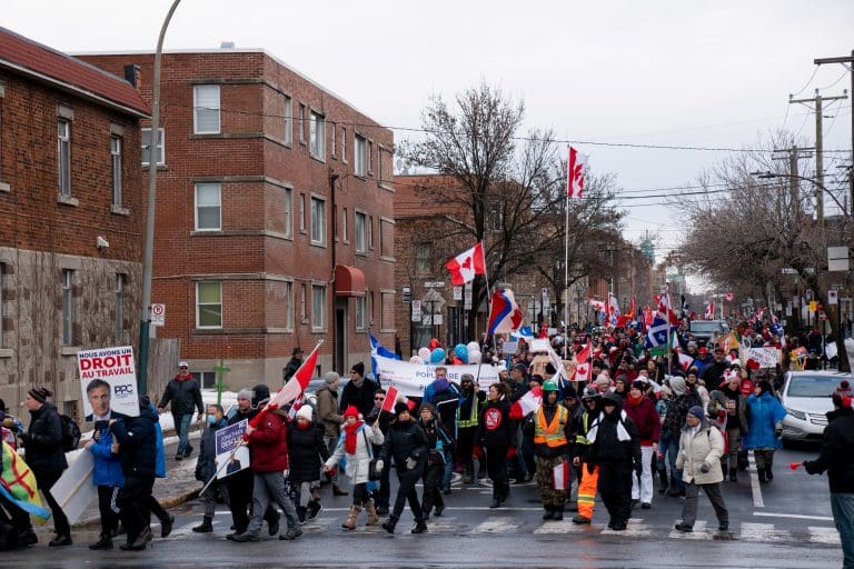 Anti-mandate protest in the borough