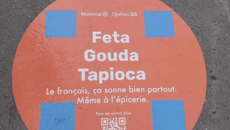 Mixed Reactions to French-Language Sidewalk Sticker Campaign in Montreal’s Parc-Extension